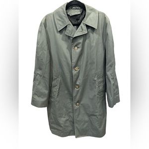 Vintage John Weitz Designed Harbor Master Trench Green Excellent 38 Short‎